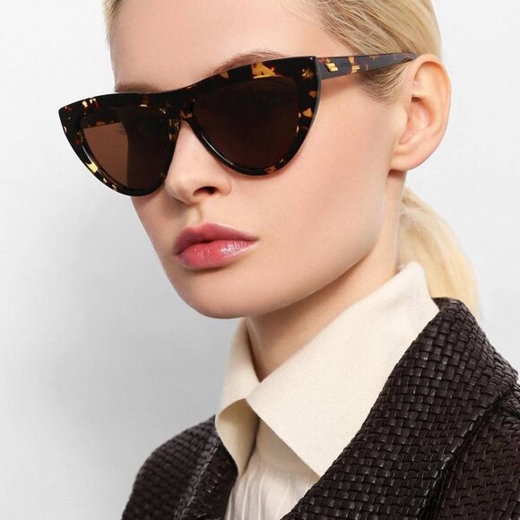 Bottega Veneta BV1018S 002 Cat Eye Sunglasses - Havana\\Brown main image 8